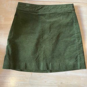 J Crew Corduroy Mini Skirt